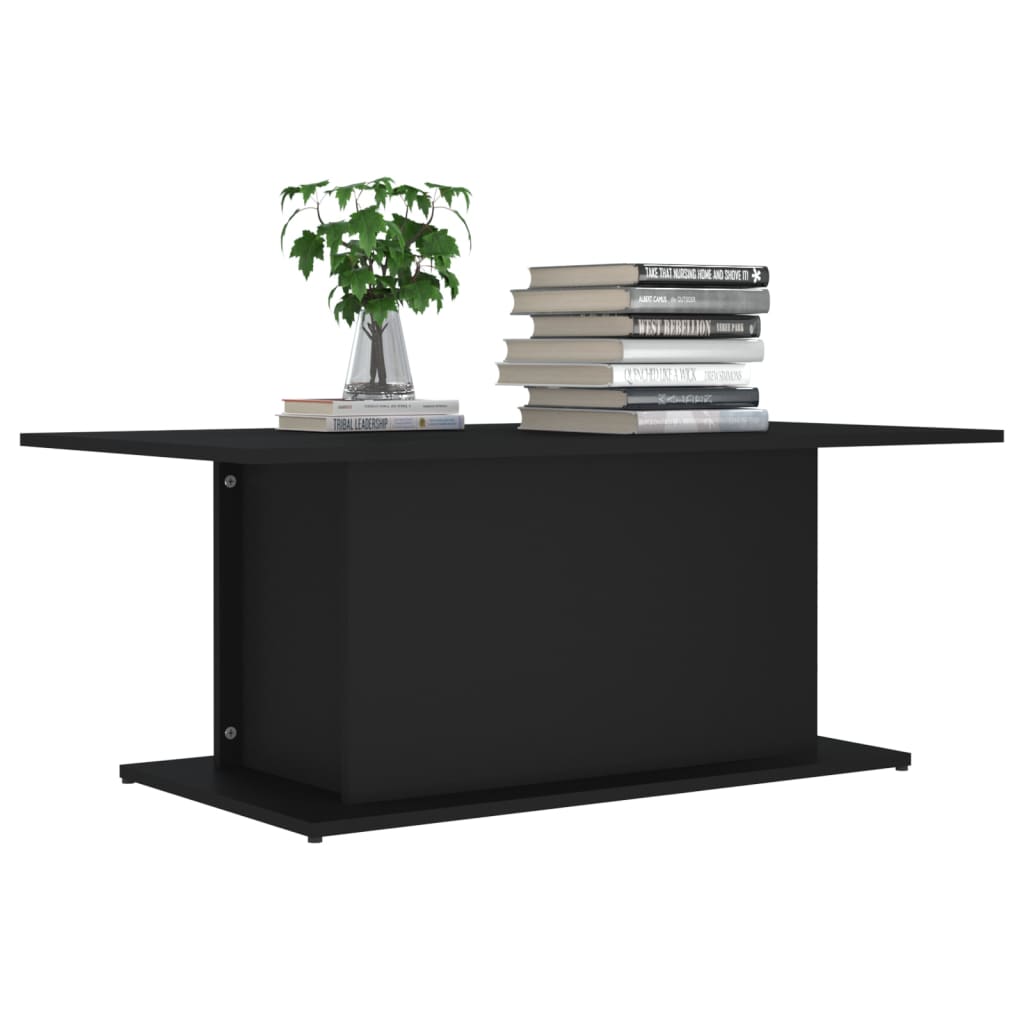 Tavolino da Salotto Nero 102x55,5x40 cm in Truciolato cod mxl 21099