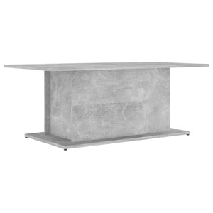 Tavolino da Salotto Grigio Cemento 102x55,5x40 cm in Truciolato 810311