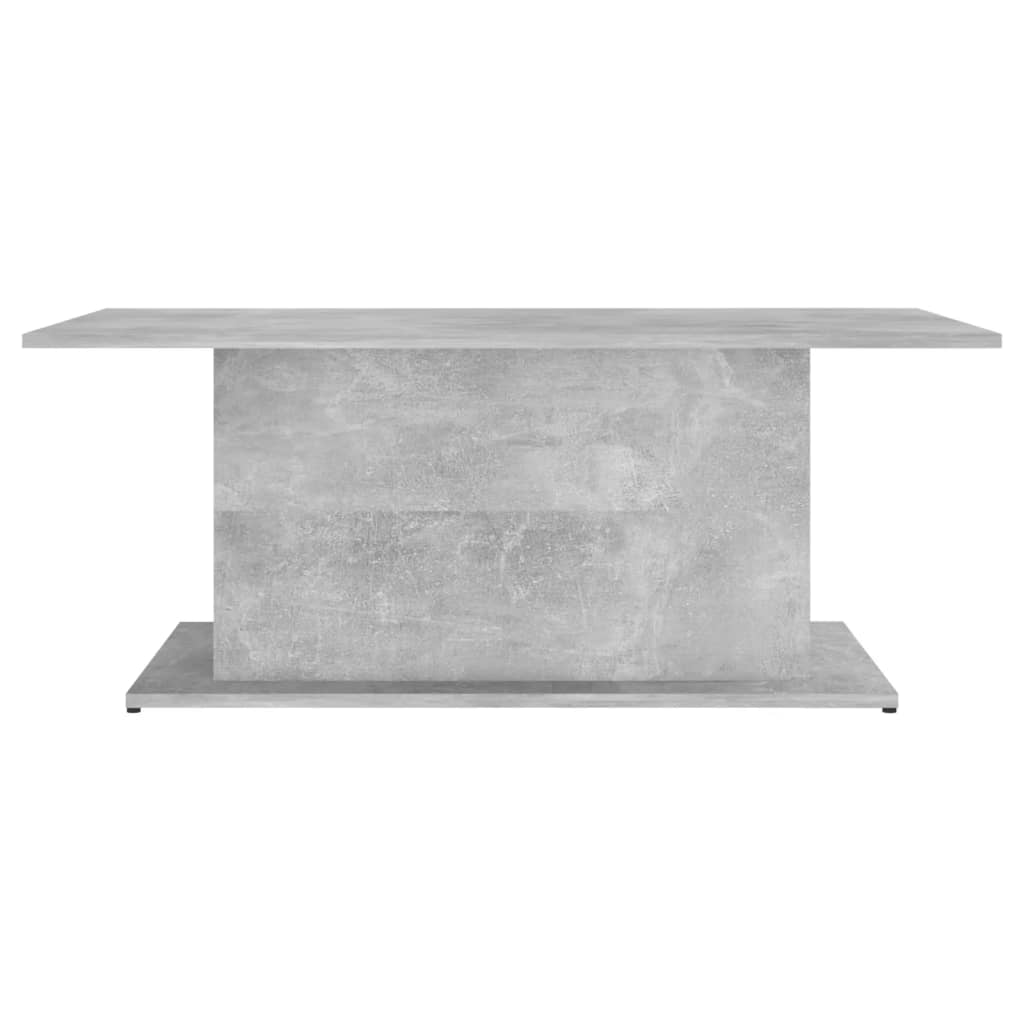 Tavolino da Salotto Grigio Cemento 102x55,5x40 cm in Truciolato 810311
