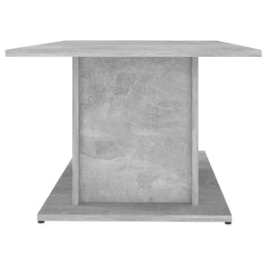 Tavolino da Salotto Grigio Cemento 102x55,5x40 cm in Truciolato cod mxl 23003