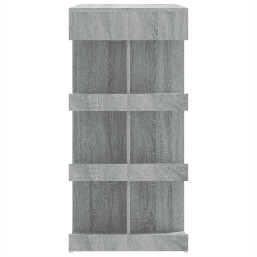 Tavolo Bar con Ripiano Grigio Sonoma 100x50x101,5 cm 812961