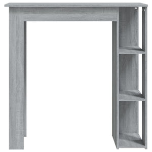 Tavolino da Bar con Ripiani Grigio Sonoma 102x50x103,5 cm cod mxl 40719