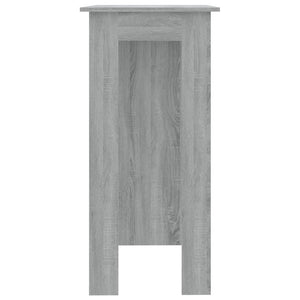 Tavolino da Bar con Ripiani Grigio Sonoma 102x50x103,5 cm cod mxl 40719