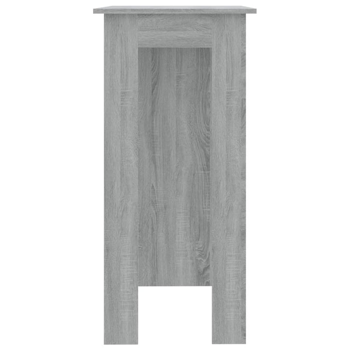Tavolino da Bar con Ripiani Grigio Sonoma 102x50x103,5 cm cod mxl 40719