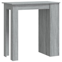 Tavolo Bar con Ripiani Grigio Sonoma 102x50x103,5cm Truciolato 812967