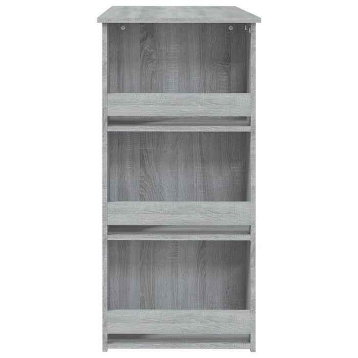 Tavolo Bar con Ripiani Grigio Sonoma 102x50x103,5cm Truciolato 812967