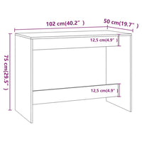 Set da Pranzo 3 pz Grigio Sonoma in Truciolato 812970