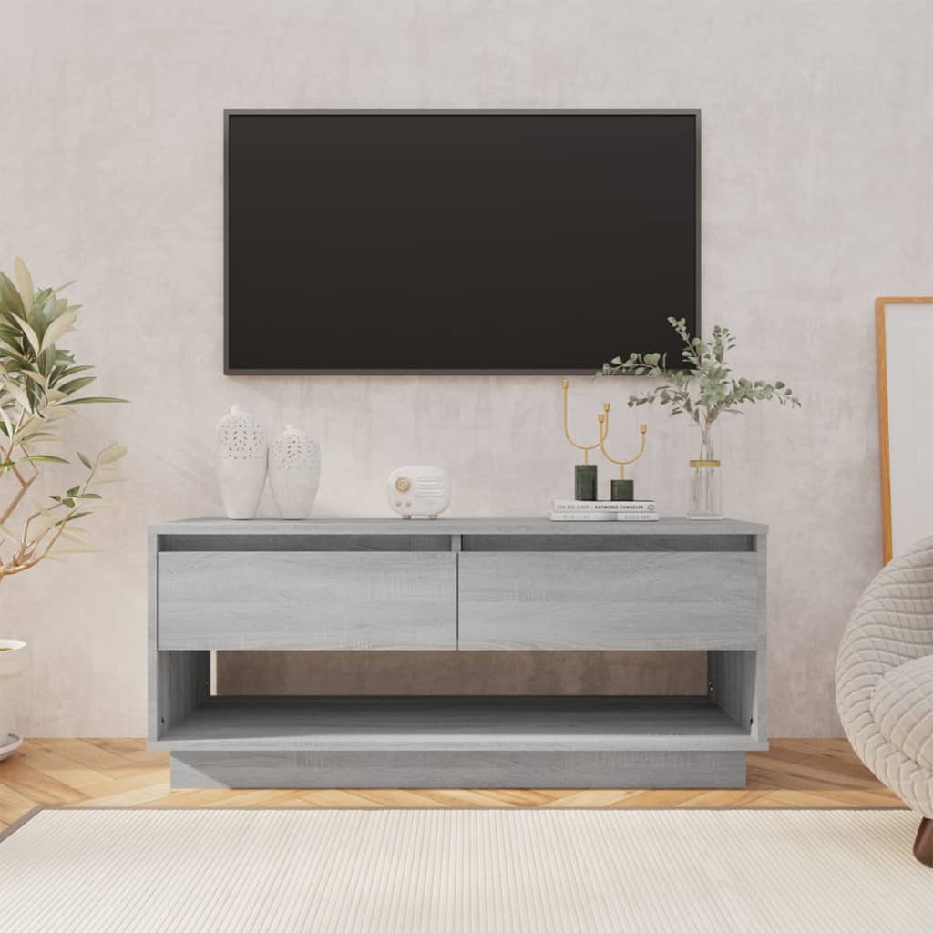 Mobile TV-Credenza TV-Console TV Grigio Sonoma 102x41x44 cm in Truciolato