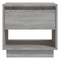 Comodino Sonoma Grigio 45x34x44 cm in Truciolato 812983