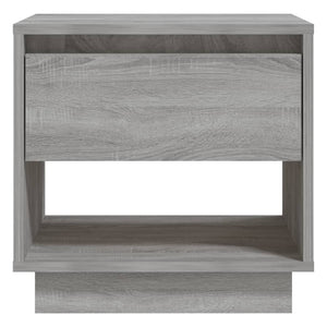 Comodino Sonoma Grigio 45x34x44 cm in Truciolato 812983