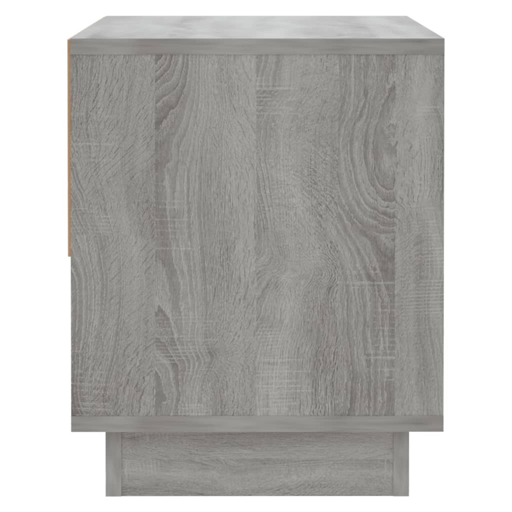 Comodino Sonoma Grigio 45x34x44 cm in Truciolato 812983