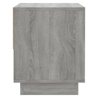 Comodino Sonoma Grigio 45x34x44 cm in Truciolato 812983