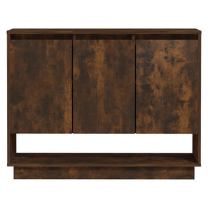 Credenza Rovere Fumo 97x31x75 cm in Truciolato 812987