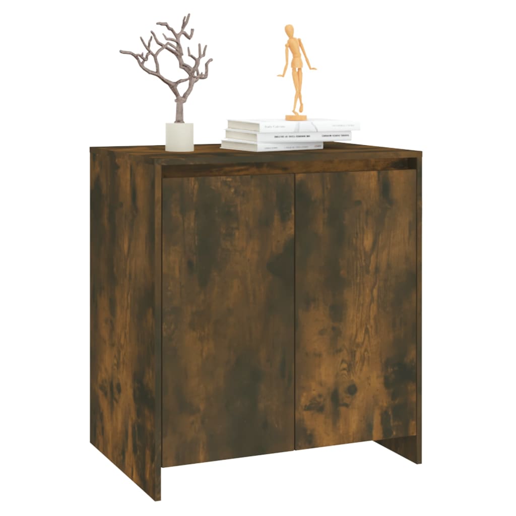 Credenza Rovere Fumo 70x41x75 cm in Legno Multistrato 813002