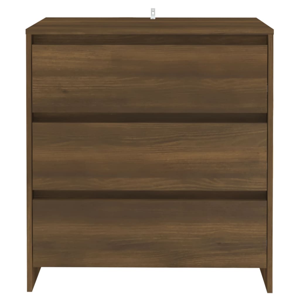 Credenza Rovere Marrone 70x41x75 cm in Truciolato 813007
