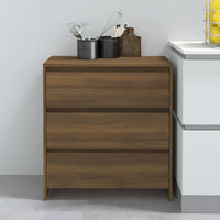 Credenza-Buffet-Armadio da cucina Rovere Marrone 70x41x75 cm in Truciolato 117778