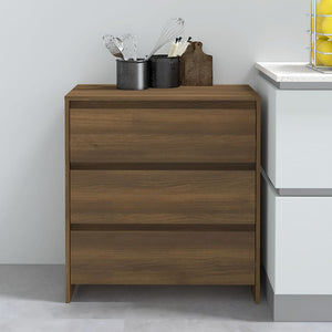 Credenza-Buffet-Armadio da cucina Rovere Marrone 70x41x75 cm in Truciolato 117778