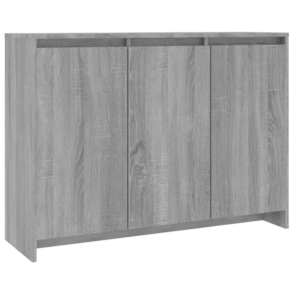 Credenza-Buffet-Armadio da cucina Grigio Sonoma 102x33x75 cm in Truciolato