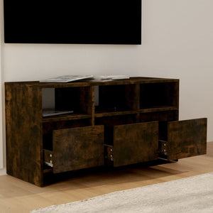 Mobile Porta TV Rovere Fumo 102x37,5x52,5 cm in Truciolato 813023