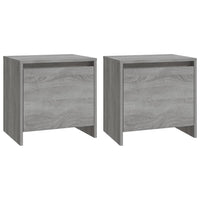 Comodini 2 pz Grigio Sonoma 45x34x44,5 cm in Truciolato 813047