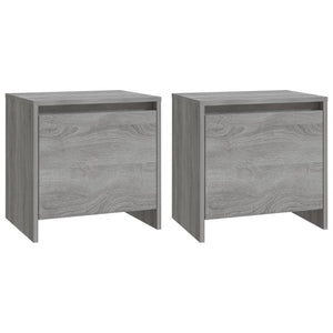 Comodini 2 pz Grigio Sonoma 45x34x44,5 cm in Truciolato 813047