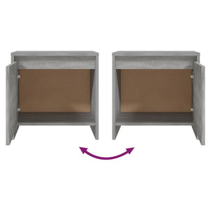 Comodini 2 pz Grigio Sonoma 45x34x44,5 cm in Truciolato 813047