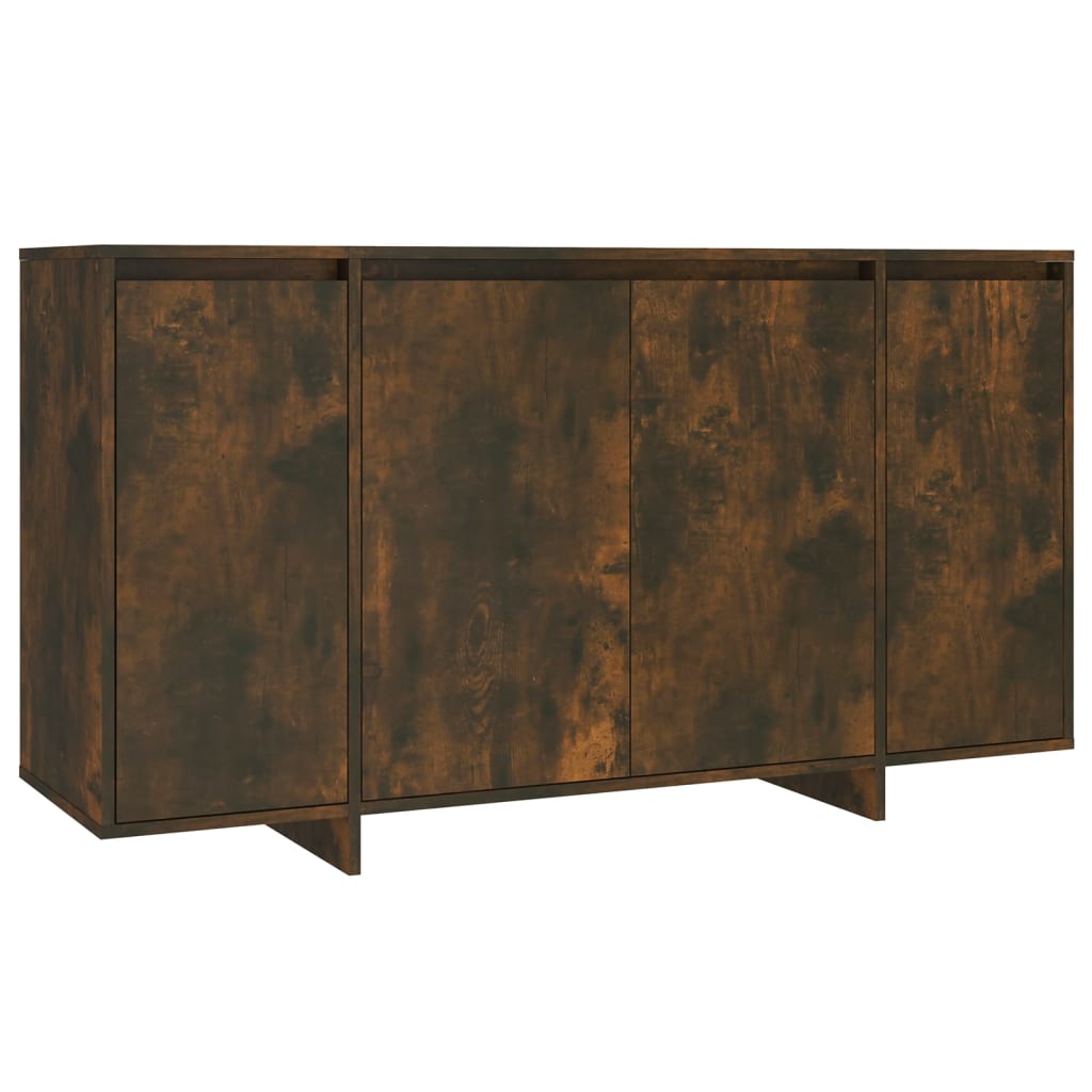 Credenza Rovere Fumo 135x41x75 cm in Truciolato 813056