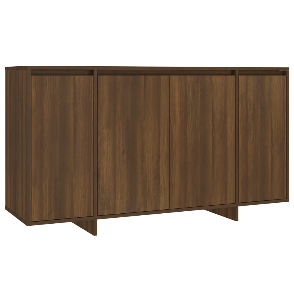 Credenza Rovere Marrone 135x41x75 cm in Truciolato 813058