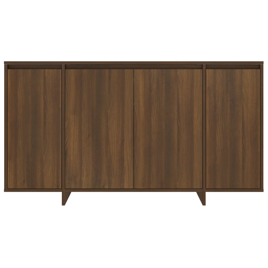 Credenza Rovere Marrone 135x41x75 cm in Truciolato 813058