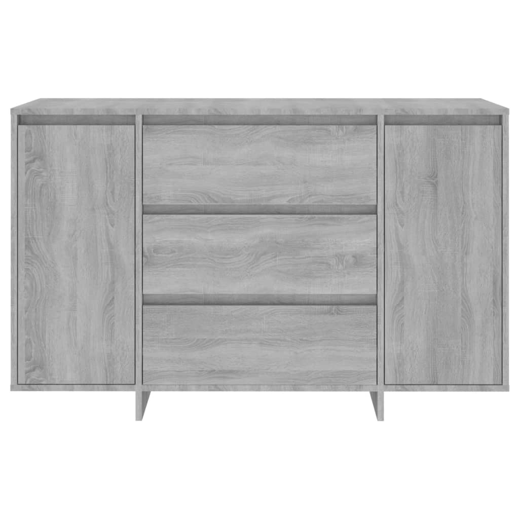 Credenza con 3 Cassetti Grigio Sonoma 120x41x75cm in Truciolato 813063