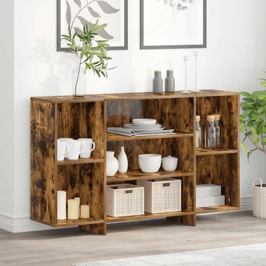 Credenza-Buffet-Armadio da cucina Rovere Fumo 120x30x75 cm in Truciolato
