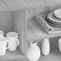 Credenza-Buffet-Armadio da cucina Grigio Sonoma 120x30x75 cm in Truciolato