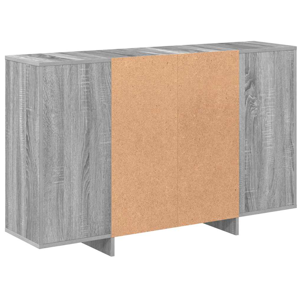 Credenza-Buffet-Armadio da cucina Grigio Sonoma 120x30x75 cm in Truciolato