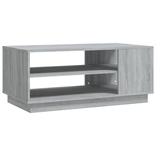 Tavolino da Salotto Grigio Sonoma 102x55x43 cm in Truciolato 813084