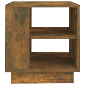 Tavolino da Salotto Rovere Fumo 40x40x43 cm Legno Multistrato 813089