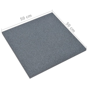 Piastrelle Anticaduta 12 pz in Gomma 50x50x3 cm Grigie 3096596