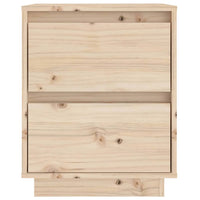 Comodini 2 pz 40x35x50 cm in Legno Massello di Pino cod mxl 31166