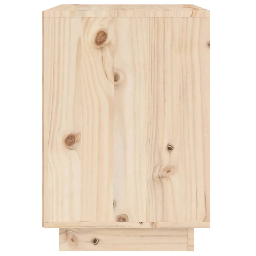 Comodini 2 pz 40x35x50 cm in Legno Massello di Pino cod mxl 31166
