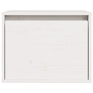 Pensile Bianco 45x30x35 cm in Legno Massello di Pino cod mxl 33321