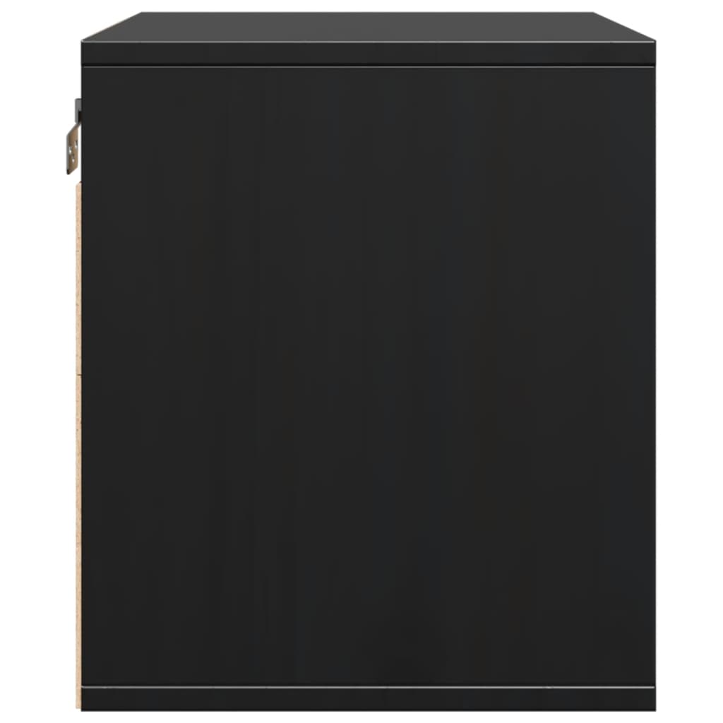 Pensile Nero 45x30x35 cm in Legno Massello di Pino cod mxl 33169