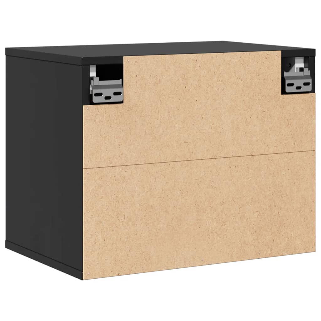 Pensile Nero 45x30x35 cm in Legno Massello di Pino cod mxl 33169