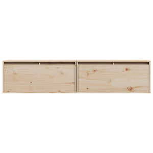 Pensili 2 pz 80x30x35 cm in Legno Massello di Pino 813456