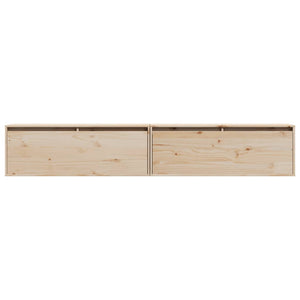 Pensili 2 pz 100x30x35 cm in Legno Massello di Pino cod mxl 52271