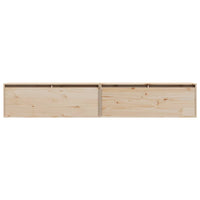 Pensili 2 pz 100x30x35 cm in Legno Massello di Pino 813466