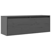 Pensile Grigio 100x30x35 cm in Legno Massello di Pino cod mxl 33055