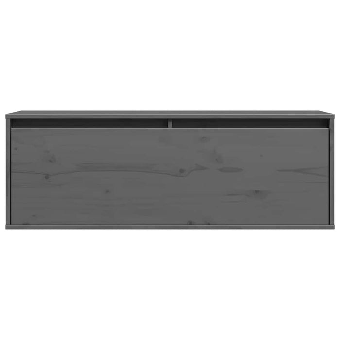 Pensile Grigio 100x30x35 cm in Legno Massello di Pino cod mxl 33055