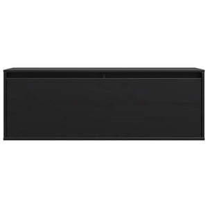 Pensile Nero 100x30x35 cm in Legno Massello di Pino cod mxl 32964