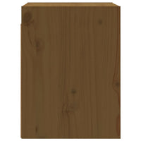 Pensili 2 pz Marrone ambra 30x30x40cm in Legno Massello di Pino 813482
