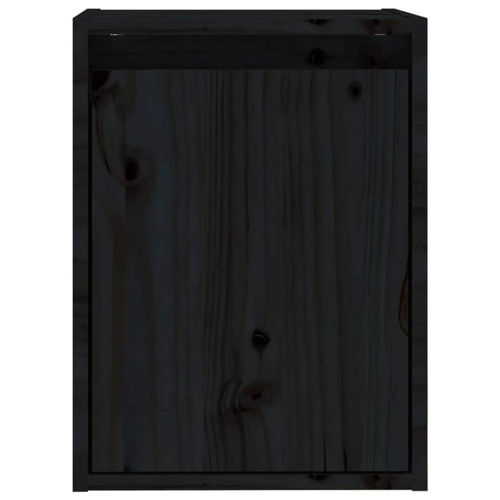 Pensile Nero 30x30x40 cm in Legno Massello di Pino cod mxl 33284
