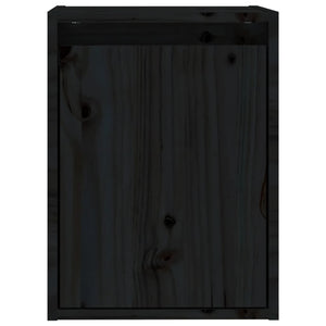 Pensile Nero 30x30x40 cm in Legno Massello di Pino cod mxl 33284